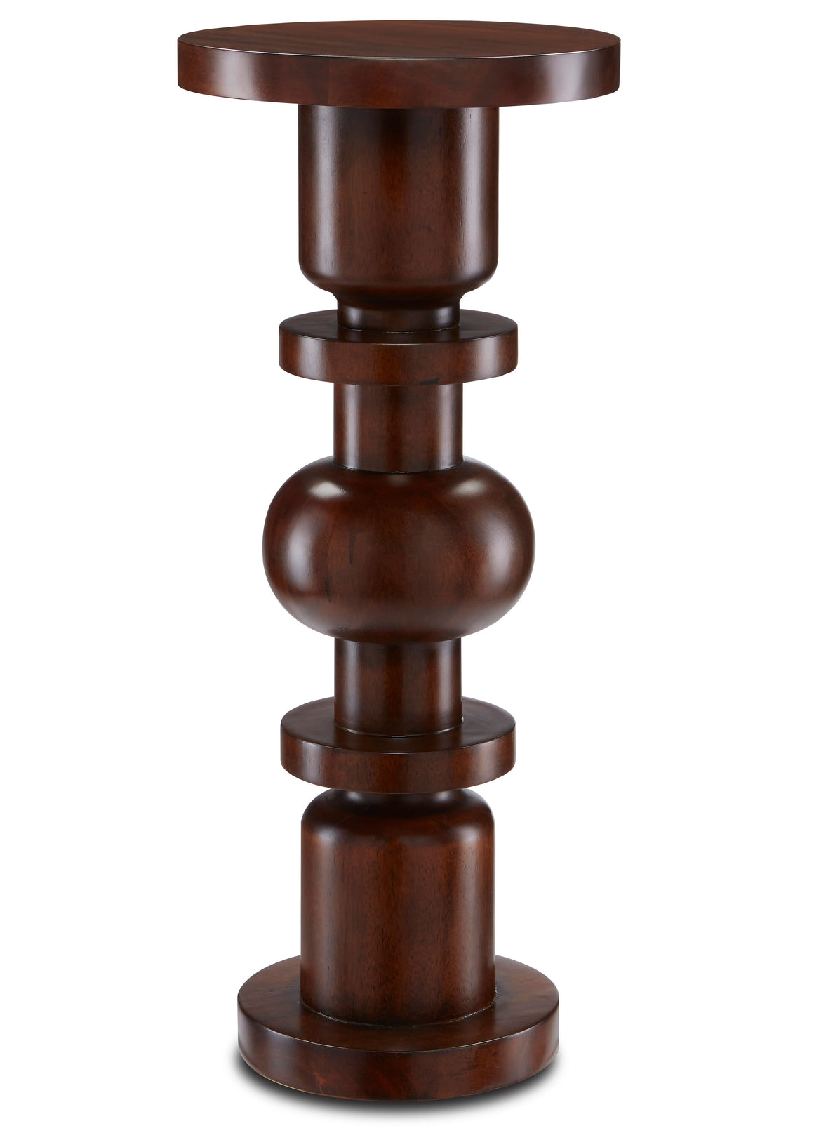 Sasha Walnut Drinks Table - Dark Walnut