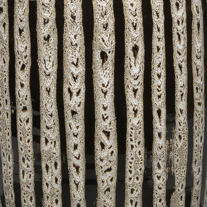 Barnaby Vase in Beige & Black Ceramic