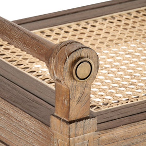 Driftwood Cape Mahogany Bench | Paris Collection | Villa & House