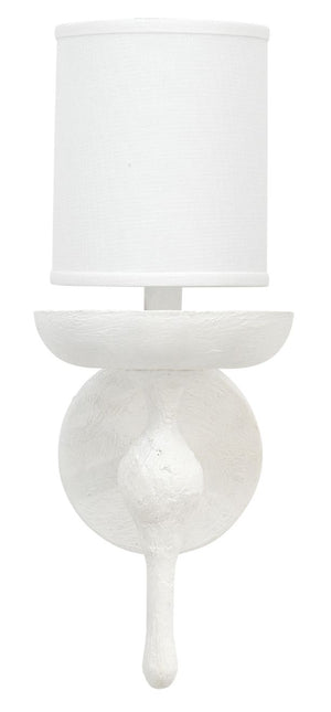 Concord Wall Sconce in White Plaster