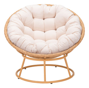 Paz Accent Chair Beige & Natural