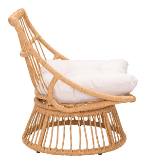 Franco Accent Chair Beige & Natural