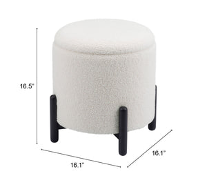 Calistoga Ottoman Ivory