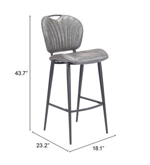 Terrence Bar Chair Vintage Gray